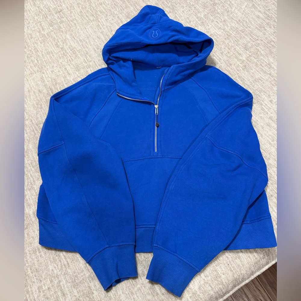 lululemon athletica Royal Blue Half-Zip Hoodie